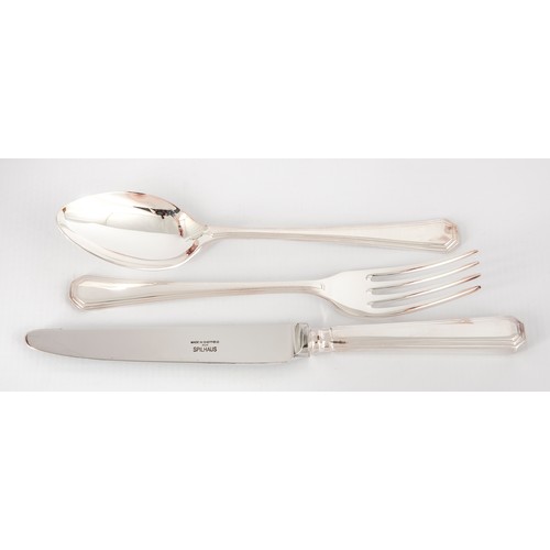 85 - A CANTEEN OF SILVER PLATED FLATWARE-SPILLHAUS