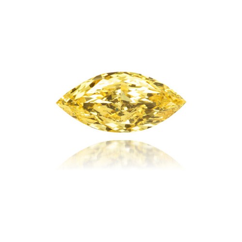 1065 - A MARQUISE -CUT DIAMOND VERY LIGHT YELLOW 0,72 CARATS