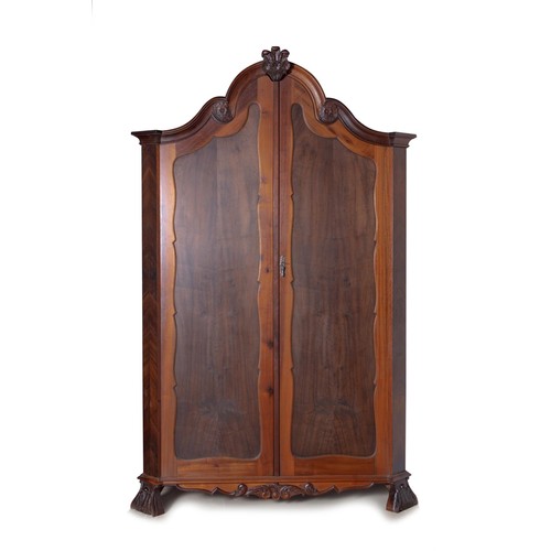 305 - A CAPE STINKWOOD CUPBOARD, MODERN