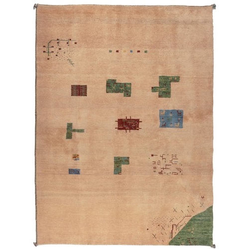 74 - A FINE GABBEH RUG260 by 190cm