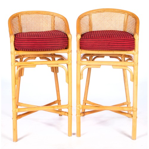 197 - A PAIR OF BENT WOOD BAR CHAIRS