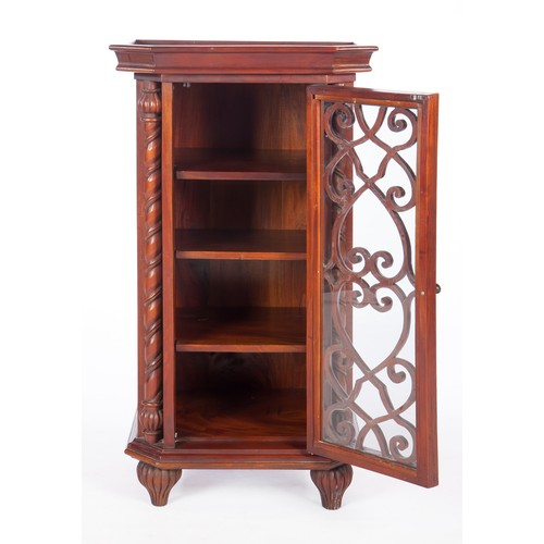 181 - A MAHOGANY DISPLAY CABINET