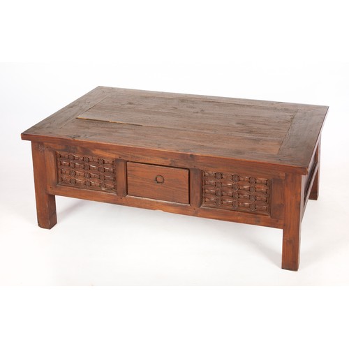 136 - A CHINESE OAK LOW TABLE