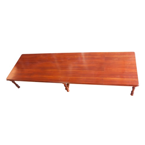 159 - A LARGE RECTANGULAR BANQUETING TABLE