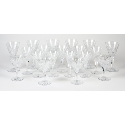 57 - A COLLECTION OF NINETEEN WINE GLASSES