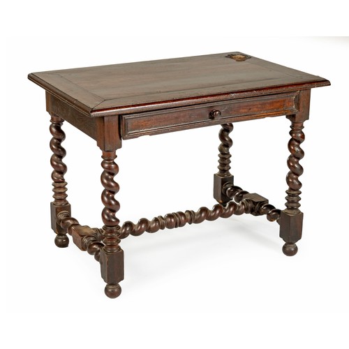 265 - AN OAK SIDE TABLE, 19TH CENTURY