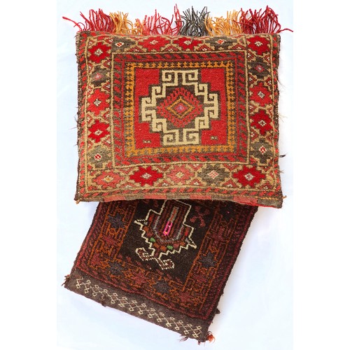 19 - TWO SADEL BAGS , IRAN, MODERN,