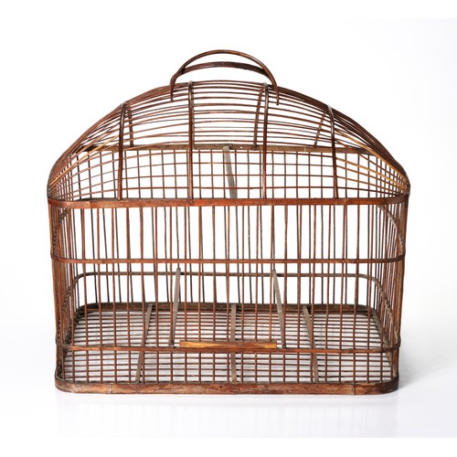 762 - A CHINESE BAMBOO BIRDCAGE, REPUBLIC PERIOD, 1912 - 1949