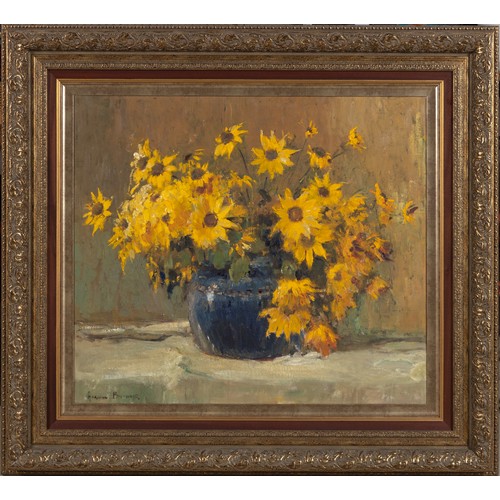 413 - Adriaan Hendrik Boshoff (South African 1935 - 2007) STILL LIFE WITH YELLOW FLOWERS