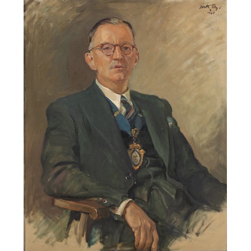 417 - Dorothy Moss Kay (South Africa 1886 - 1964) POTRAIT OF CLIFFORD PAYNE, MAYOR OF PE 1941-1945