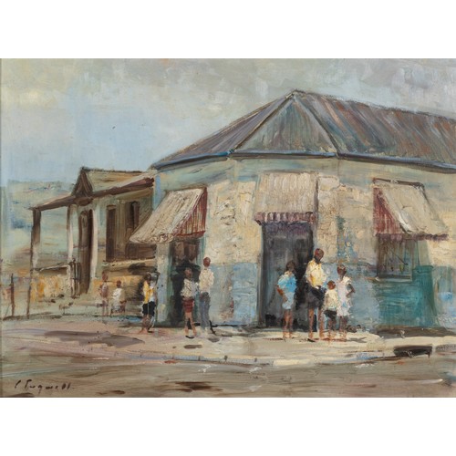 283 - Christopher Tugwell (South African 1938 - 2021) STREET SCENE