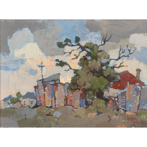 400 - Gregorie Boonzaier (South African 1909 - 2005) OLD TREE & GALVANISED FENCE