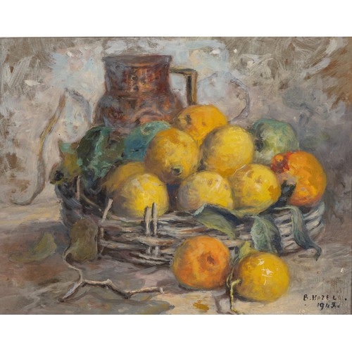 255 - Beatrice Hazell (South African 1864 - 1946) STILL LIFE WITH FRUIT