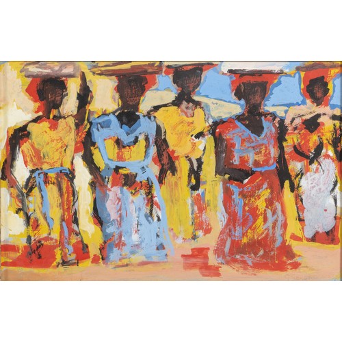 382 - Gerard Sekoto (South African 1913 - 1993) AFRICAN FIGURES