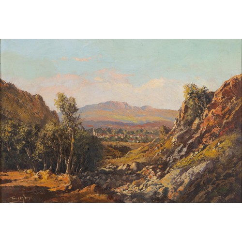 422 - Tinus de Jongh (South African 1885 - 1942) MOUNTAINOUS LANDSCAPE