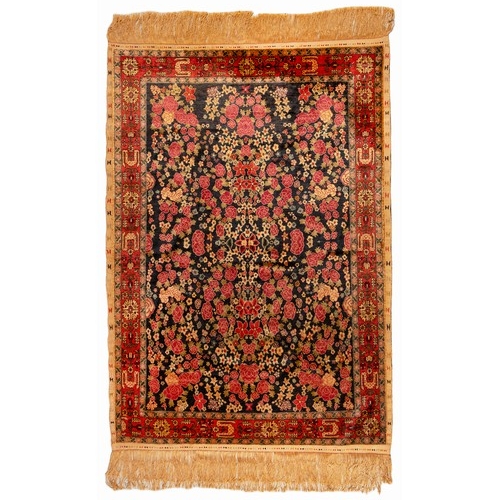 4 - A DOUBLE SIDED SILK QUM/TABRIZ