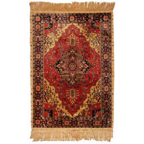 4 - A DOUBLE SIDED SILK QUM/TABRIZ