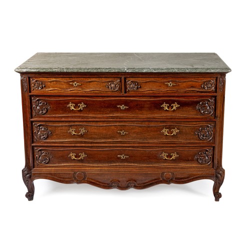 110 - A MAHOGANY CHEST OF DRAWERS, LATE 19TH/EARLY 20TH CENTURY