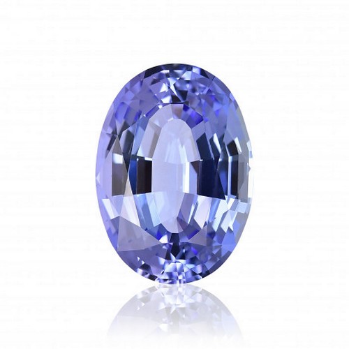 318 - AN OVAL TANZANITE 1,13 CARATS