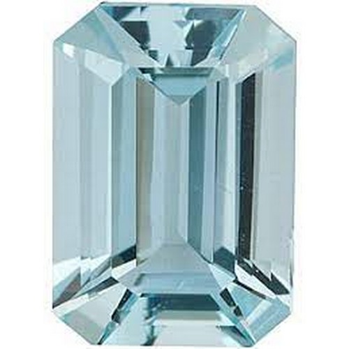 326 - A EMERALD CUT AQUAMARINE 4,46 CARATS