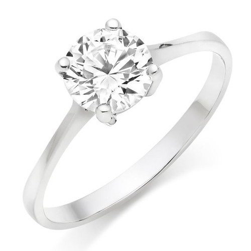 209 - A 1,59 CARAT DIAMOND SOLITAIRE RING