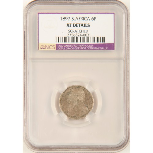 26 - AN 1897 ENCAPSULATED ZAR 6p