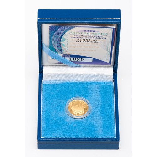 32 - A PROTEA SERIES R5 ENCAPSULATED GOLD COIN