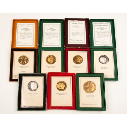 84 - SEVEN RHODESIAN HISTORY MEDALLIONS