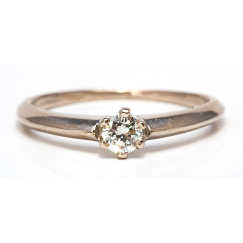 137 - A DIAMOND DRESS RING