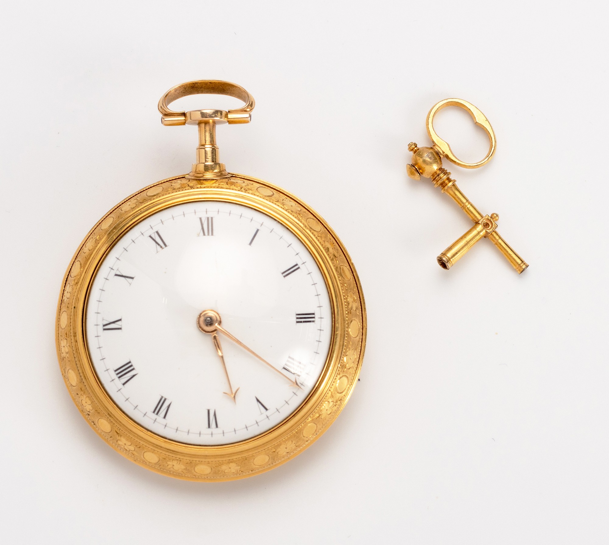 A BARRAUD 22CT GOLD PAIR CASED POCKET WATCH, THE CASE MARKED HPC