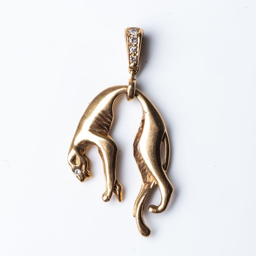 269 - A CARTIER-STYLE LEOPARD PENDANT