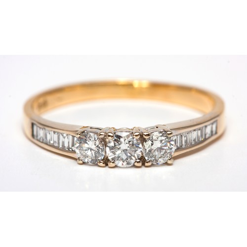 248 - A 0,35 CARAT DIAMOND ETERNITY RING