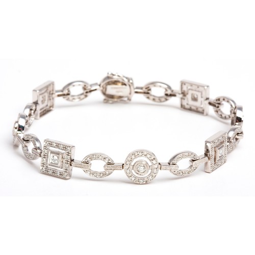 157 - A BROWNS 1,15 CARAT DIAMOND TENNIS BRACELET