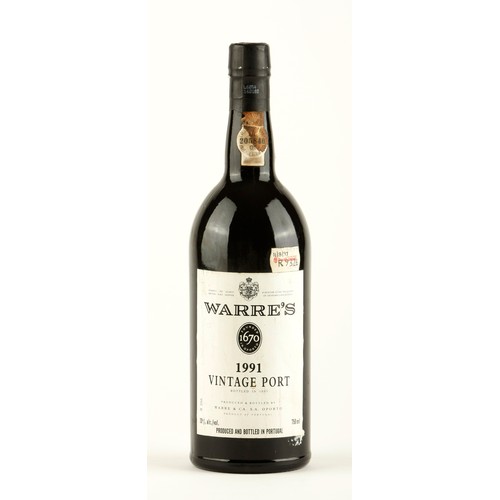 451 - A BOTTLE OF WARRES PORT VINTAGE 1991