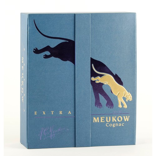 387 - A BOTTLE OF MEUKOW COGNAC EXTRA