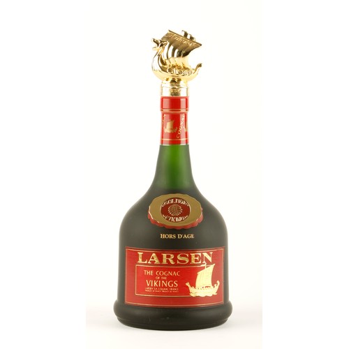 389 - A BOTTLE OF LARSEN COGNAC GOLDEN VIKING