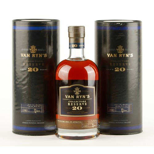 366 - TWO BOTTLES OF VAN RYNS 20 YEAR OLD