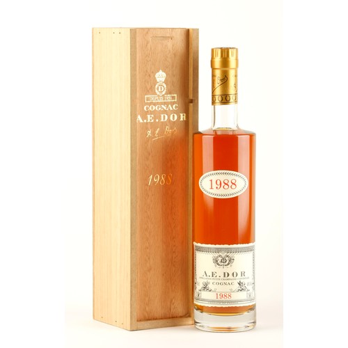 393 - A BOTTLE OF A E DOR COGNAC 1988