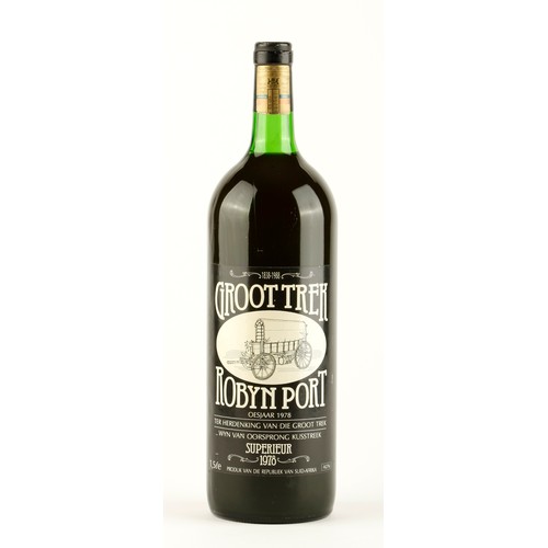 445 - A MAGNUM OF GROOT TREK CAPE VINTAGE RUBY 1978