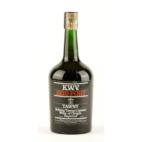 455 - A COLLECTION OF KWV CAPE VINTAGE 1929-1939-1949 (THREE BOTTLES)