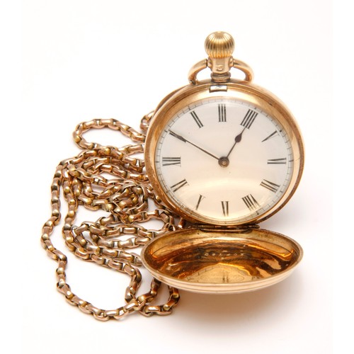 14 - A GOLD POCKET WATCH