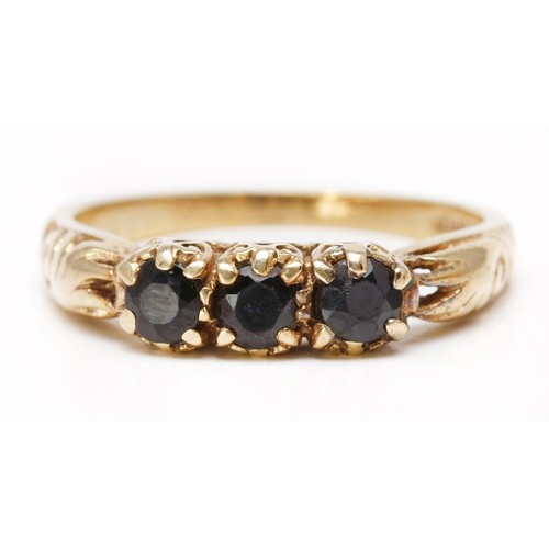 170 - A SAPPHIRE ETERNITY RING