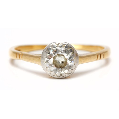 204 - A 0,70 CARAT DIAMOND SOLITAIRE RING