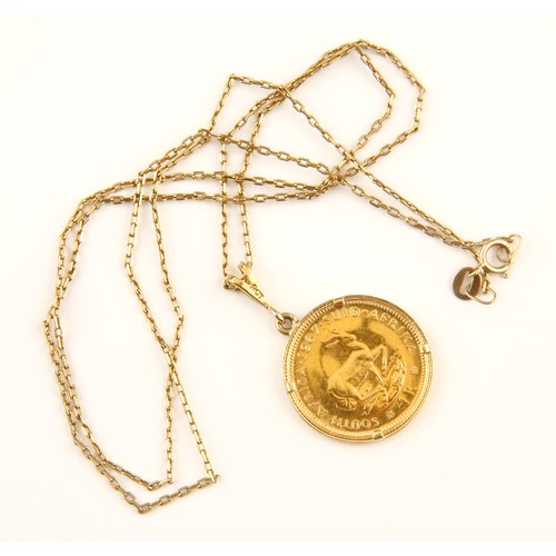 279 - A 1/10TH KRUGERRAND PENDANT