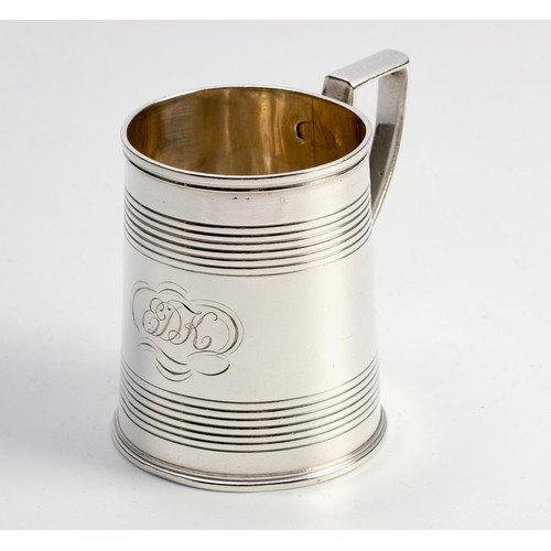 1020 - A GEORGE III SILVER CHRISTENING MUG, JOHN EMES, LONDON, 1807