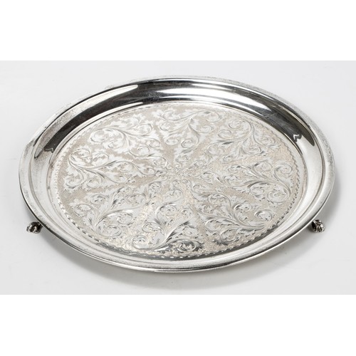 1083 - A GEORGE V SILVER SALVER, JOSEPH GLOSTER LTD, BIRMINGHAM, 1931