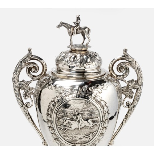 1035 - A VICTORIAN SILVER TROPHY CUP, GEORGE UNITE, BIRMINGHAM, 1865