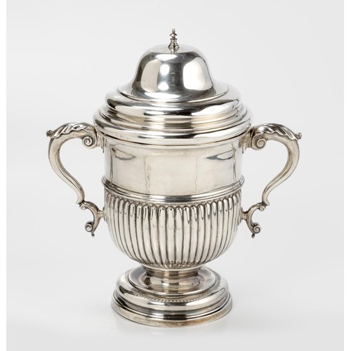 1046 - A VICTORIAN SILVER TROPHY CUP, LEVI AND SALAMAN, BIRMINGHAM, 1897