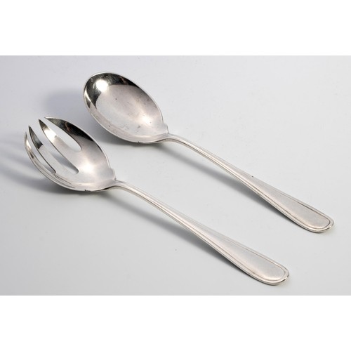 1099 - A PAIR OF DUTCH SALAD SERVERS, GERRITSEN AND VAN KEMPEN, GRONINGEN, 1945