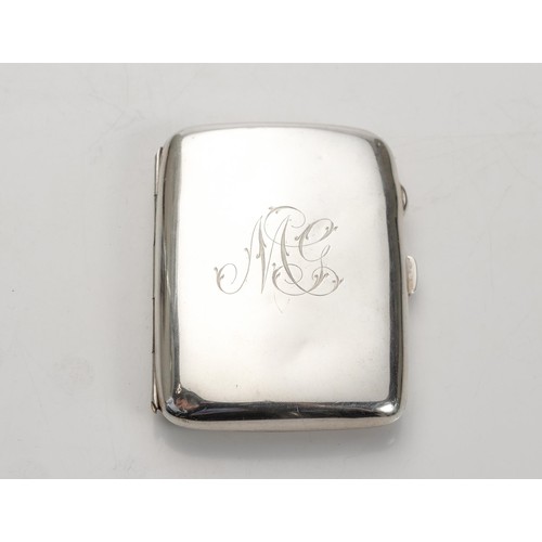 1073 - A GEORGE VI SILVER CIGARETTE CASE, JOSEPH GLOSTER LIMITED, BIRMINGHAM, 1912